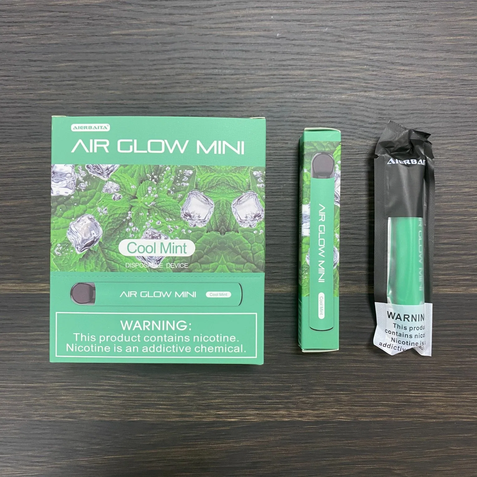 Marque OEM Air Glow Mini 600 puffs 3,6 ml E liquide Stylo de fruits jetables Vape Pen cigarette électronique