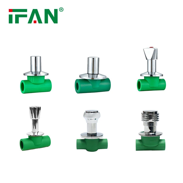 Ifan OEM Pn25 Chrome Plated 20-32mm Concealed PPR Gate Valve