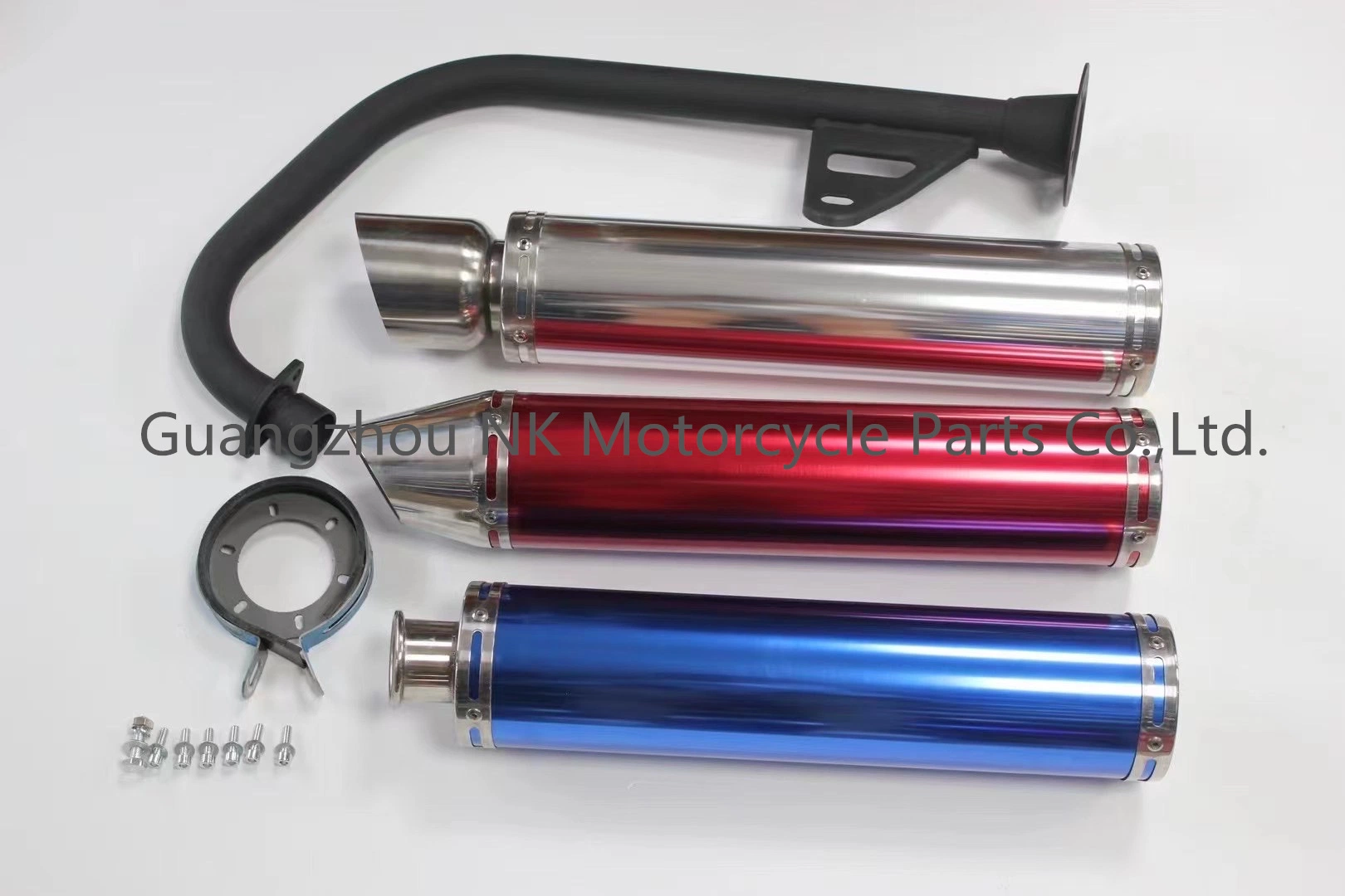 Peças de motos CNC NK YAMAHA Honda Bajaj Sym Racing Carbon Sistema de escape de motos de fibra N-Max/RS150/Piaggio/Vespa