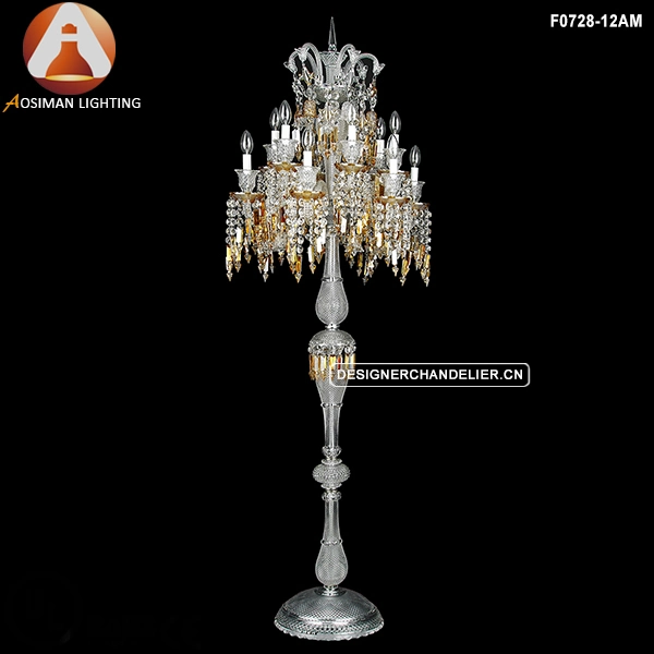 12 Light Chandelier Floor Lamp