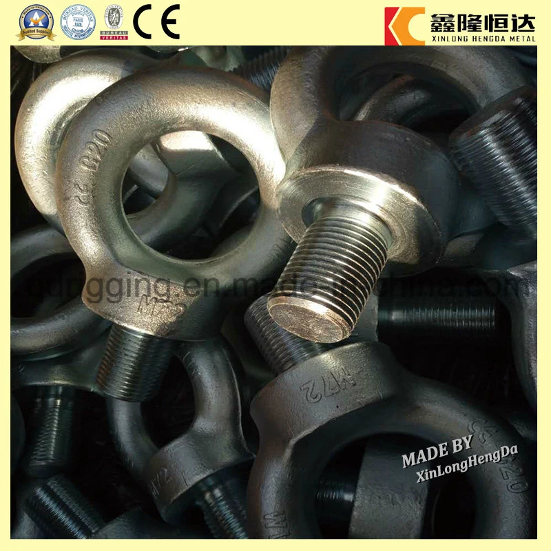 Carbon Steel Drop Forged Galvanized Lifting DIN580 Eye Bolt