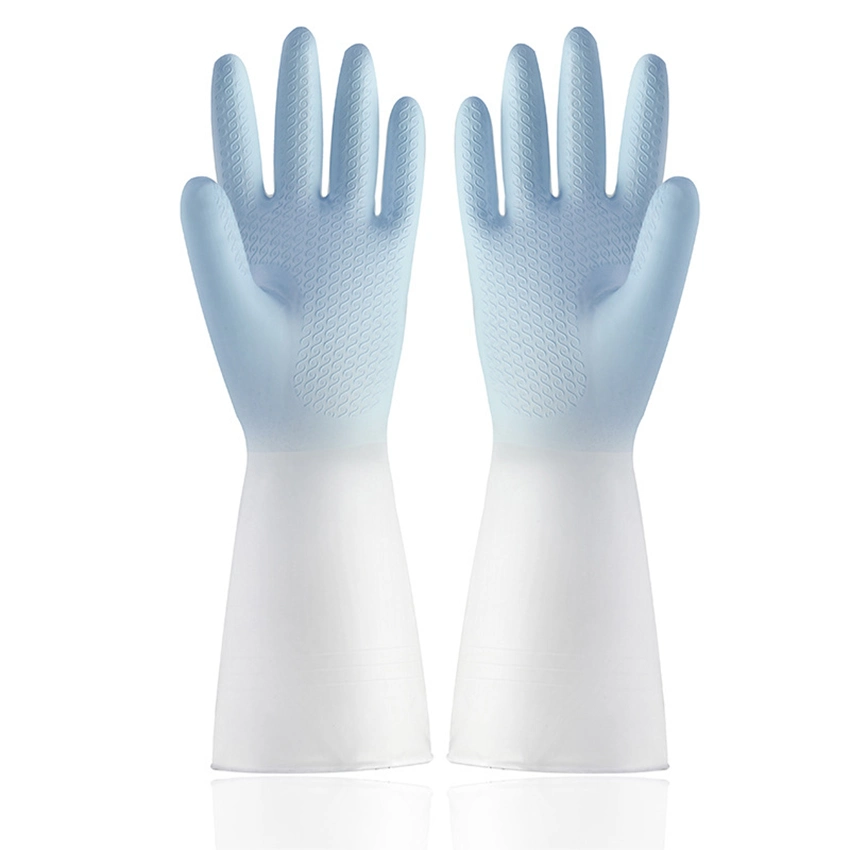 32cm Blanco PVC impermeable Seguridad Housework Cocina lavavajillas Guantes