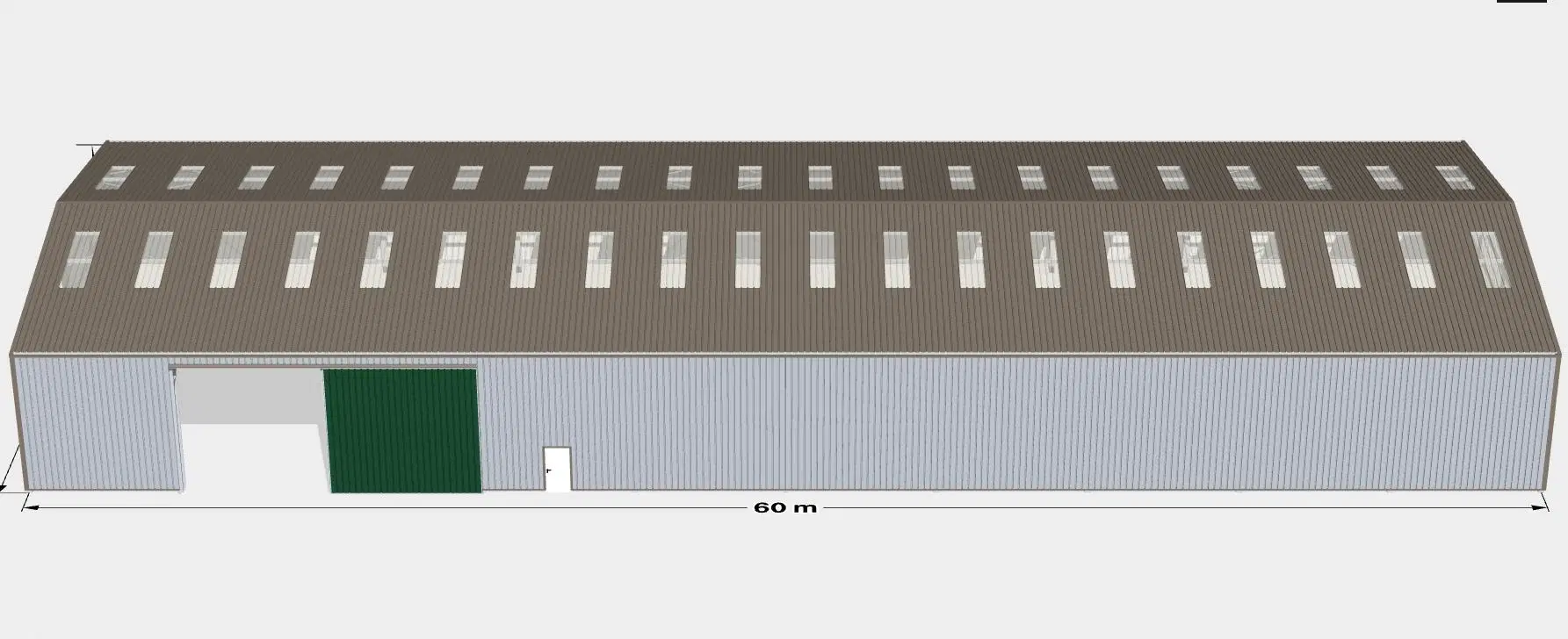 Estrutura de Aço leve Depósito de armazenagem pré-fabricado em Aço metálico