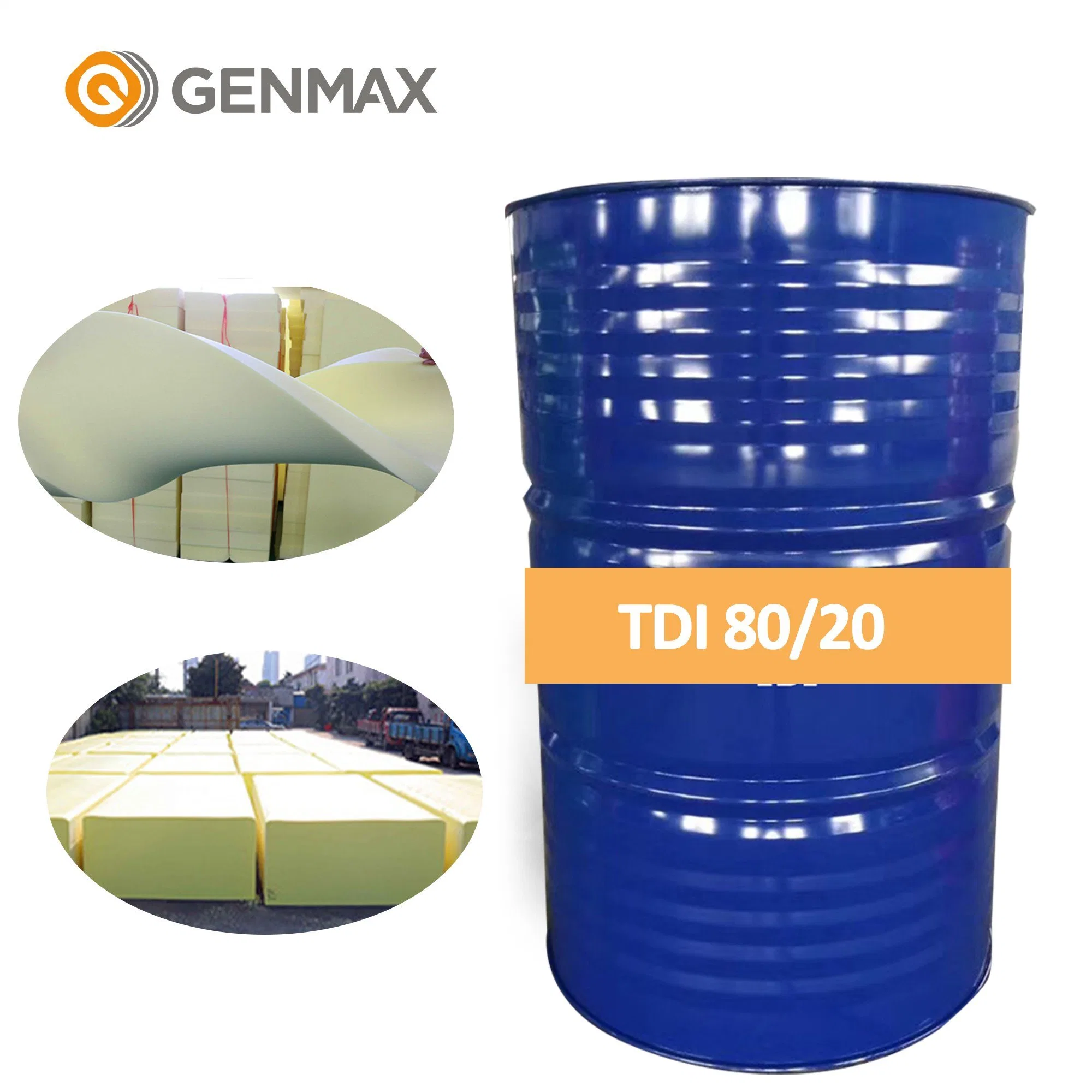 TDI 80/20 utilizado para colchón flexible de espuma de poliuretano