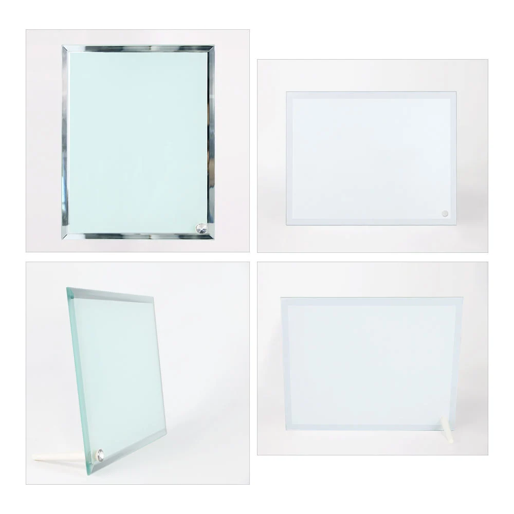 Sublimation Glass Photo Frame Bl-01 180*230mm Custom 3D Sublimation Glass Cube Photo Frame