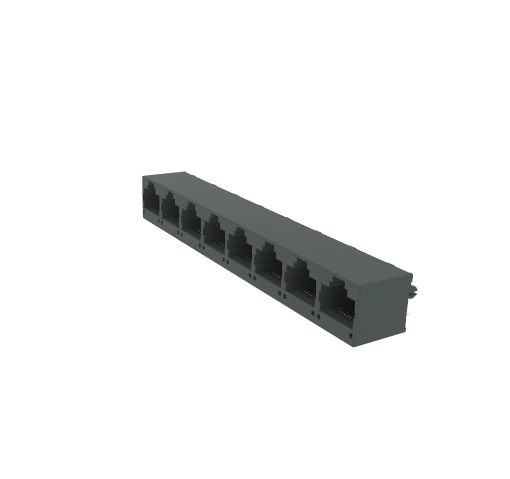 De entrada superior Multi-Ports Conector RJ45 Los puertos de 1X4