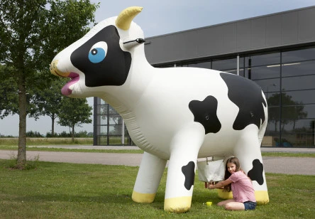 Advertising Inflatable Milk Cow Cartoon Model for Shopping Mall Decoration