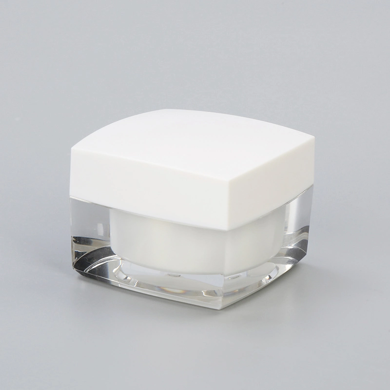 15g 30g 50g High-End Plastic Skin Care Cream Plastic Container Use PMMA Frosted Glass Cosmetic Airless Acrylic Jar Packaging for Sunscreen