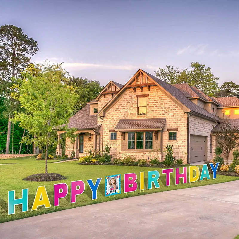 Outdoor Lawn Decorations Happy Birthday Party Yard Signs Birthday Party Supply