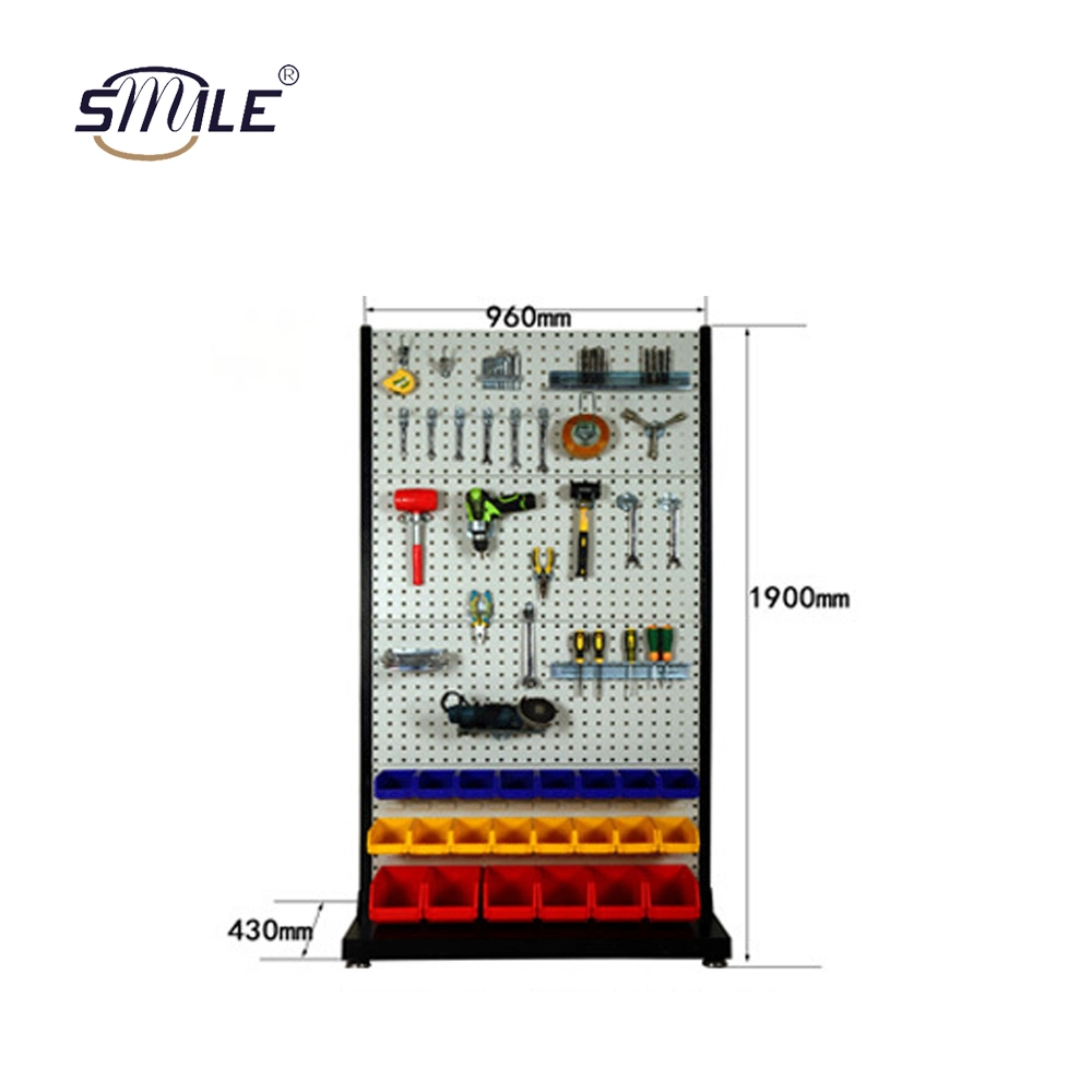 Smiletech Metal Pegboard Display Rack Pegboard Counter Rack Accessory Stand