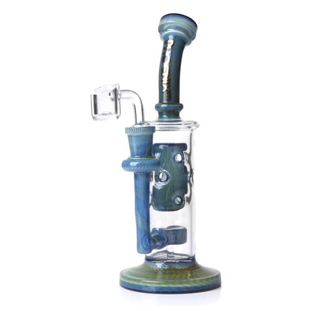 Whloesale Honeycomb Jet Perc Made Smoking Glass Water Pipe with American Northstar Glass Rod Hookah