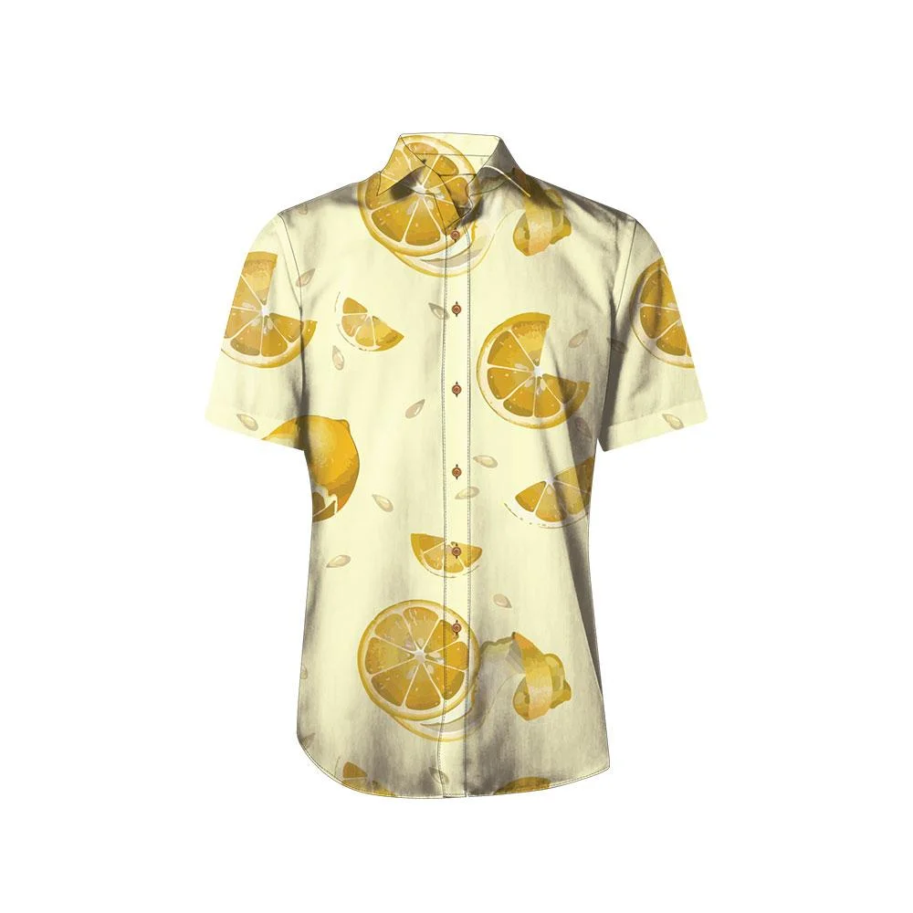 2023 High quality/High cost performance  Customized Printing Casual Plus Size Promotional Men Hawaiian Shirt