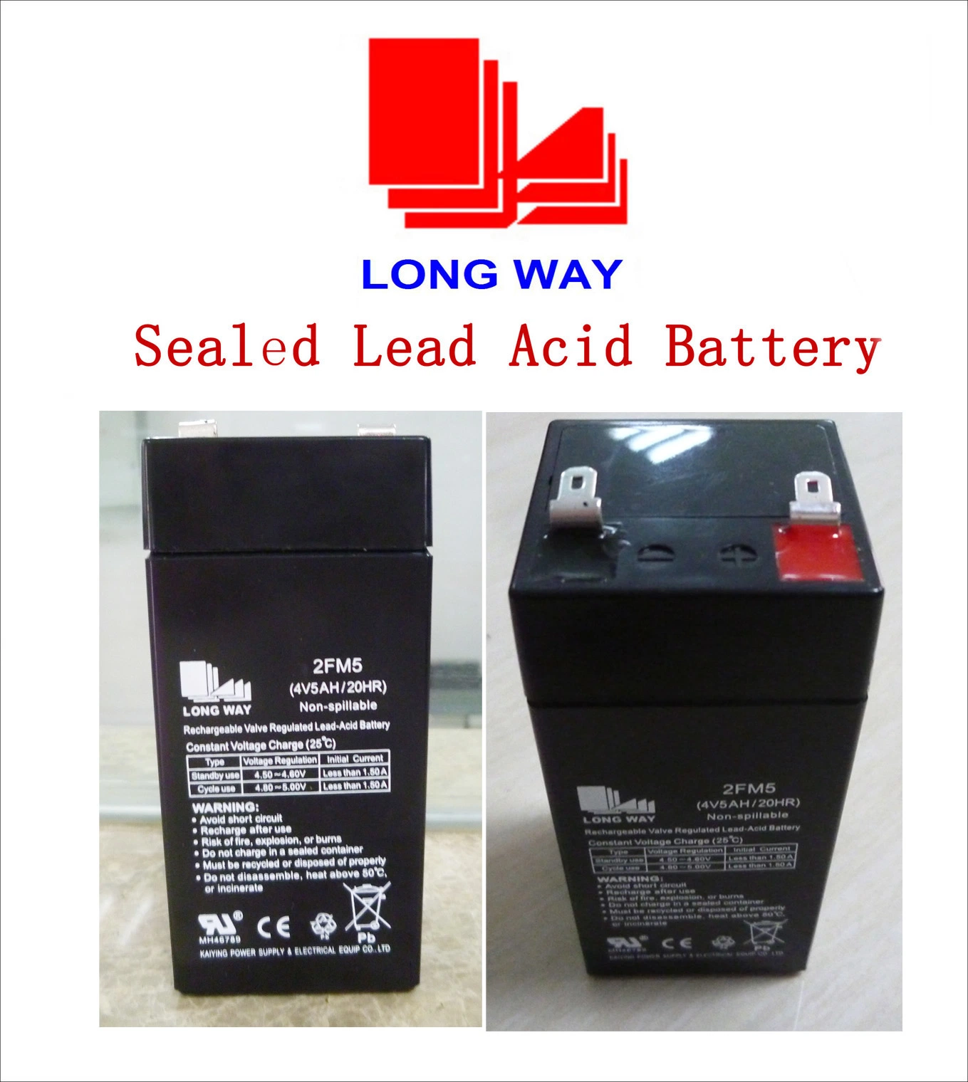 4V5ah Battery Tools Scale Rechargeable Battery Sealed Lead Acid Battery