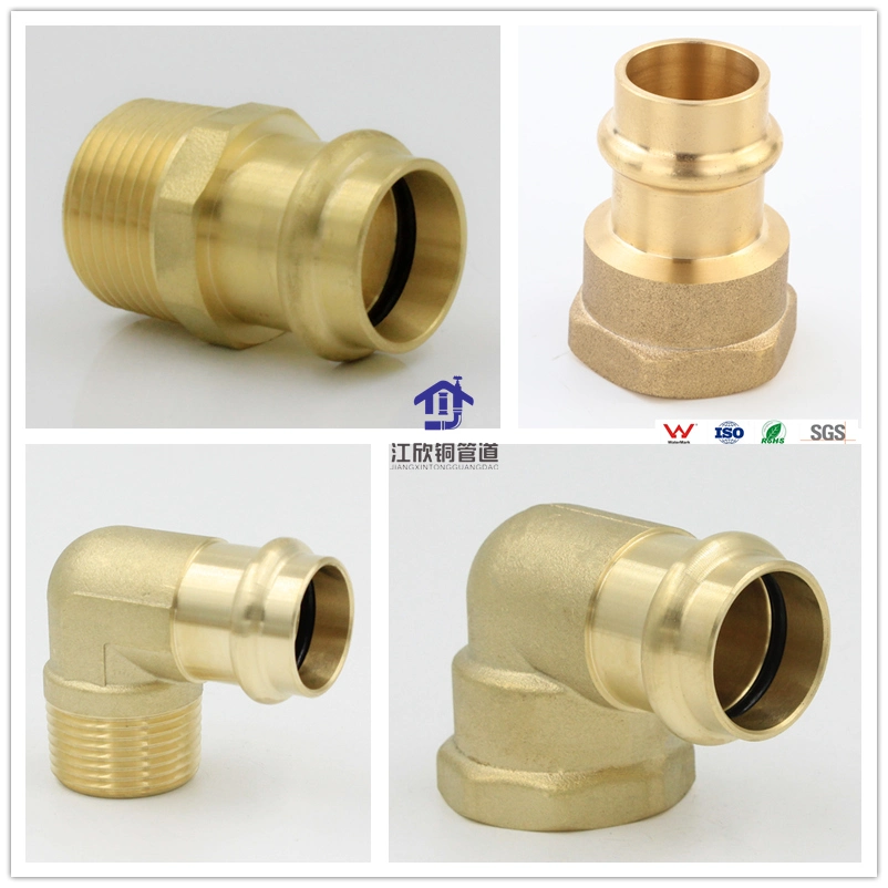 Brass V-Press Series Adapter /Elbow /Union Pipe Fitting