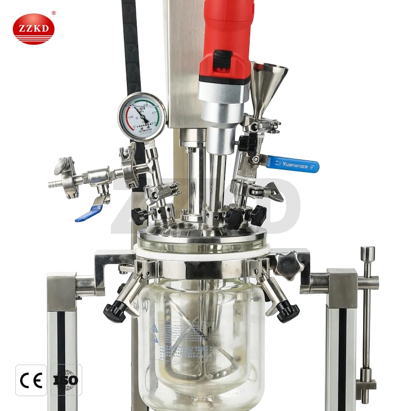 Vaso vacío de laboratorio multifuncional Reactor emulsionar Agitador homogeneizador de Emulsionante para Cosmética Jabón Líquido máquina mezcladora