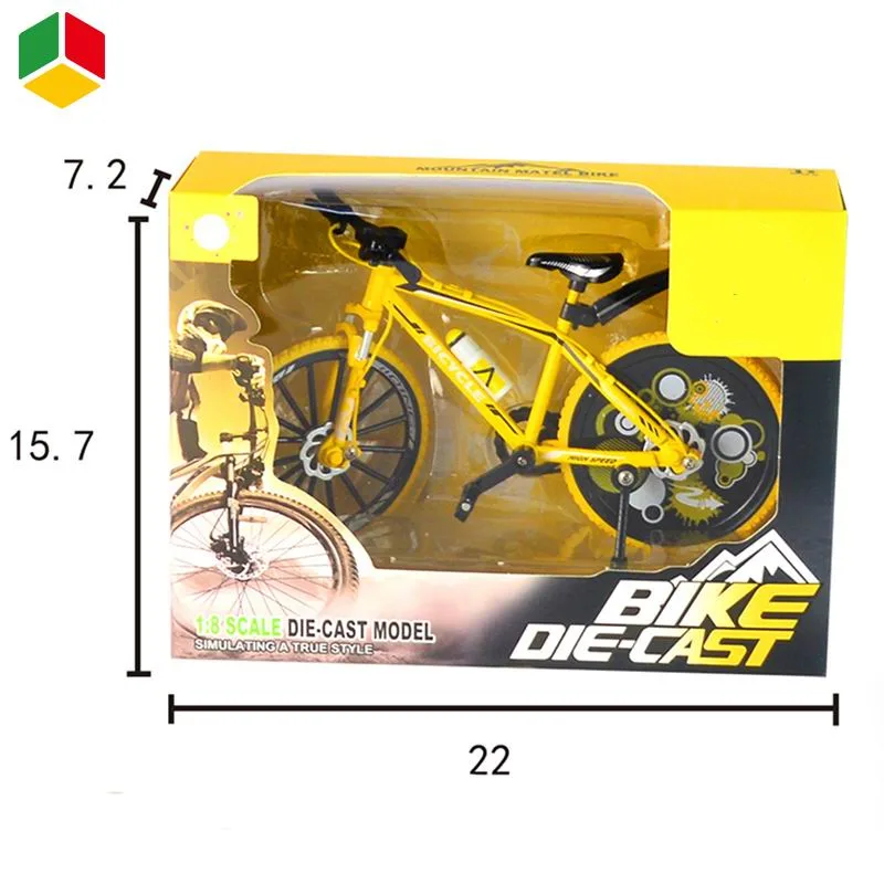 QS Kids Mini Diecast Model Toy Children's Fun Desktop Toys Promotion Gift Toy Finger Movement Graffiti 3 Colors 1/8 Metal Diecast Road Race Bike Toys