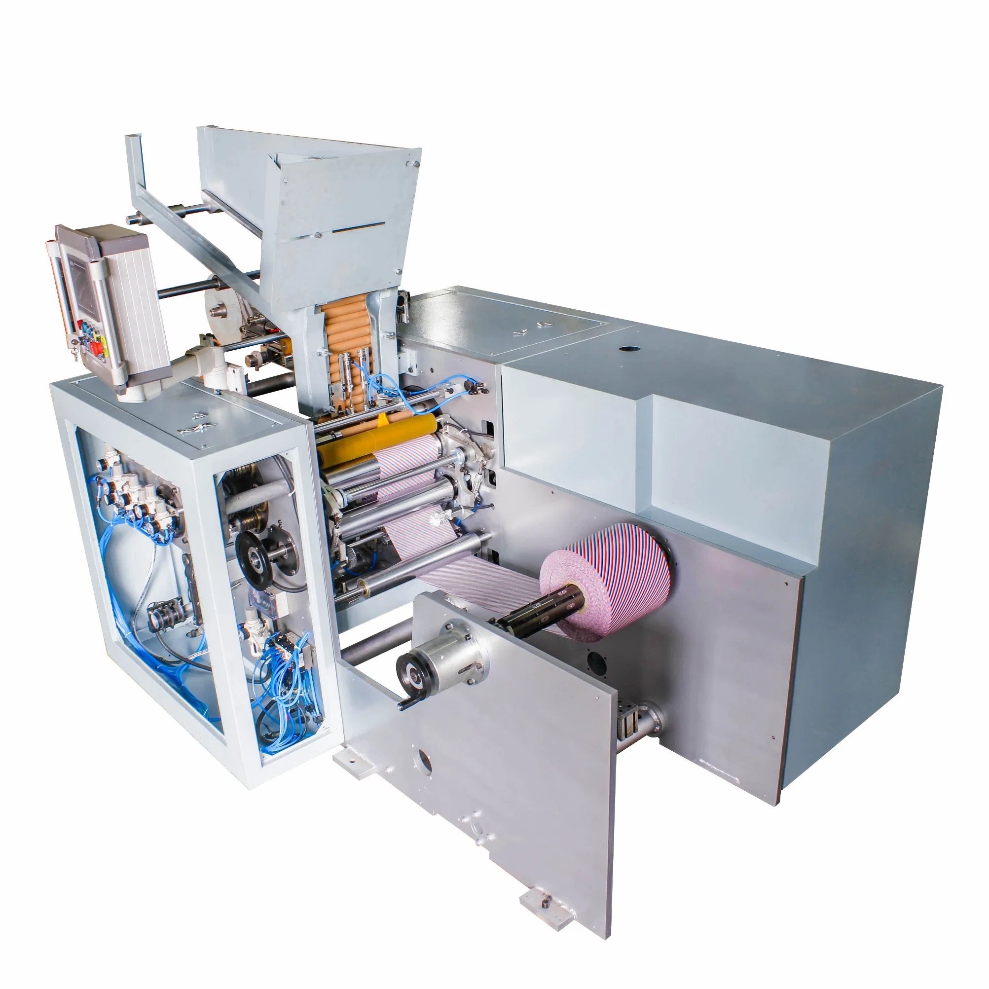 Fabrik Direktfolie Cutter Jumbo Roll Aluminium Folie Backpapier Kraftpapier Küche Folie Schneiden Schneid-Rewinding Maschine