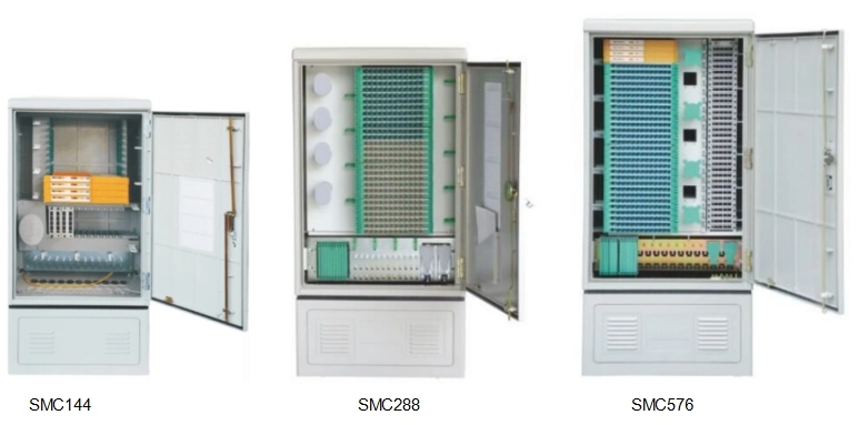 144c 288c 576c SMC Fdh Fdc IP65 Optic Outdoor Waterproof Cross Connect Cabinet Fiber Distribution Cabinet