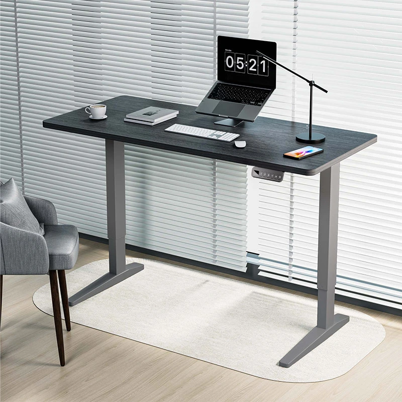 Suporte de mesa de escritório de secretária em pé mesa elétrica altura ajustável