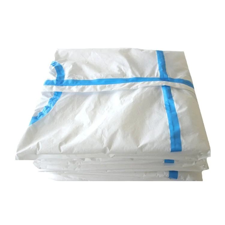 Guardwear OEM PP PE Reinforced White Waterproof Custom Hooded Overalls Microporous Sterile Protect PPE Coverall Suit Gown