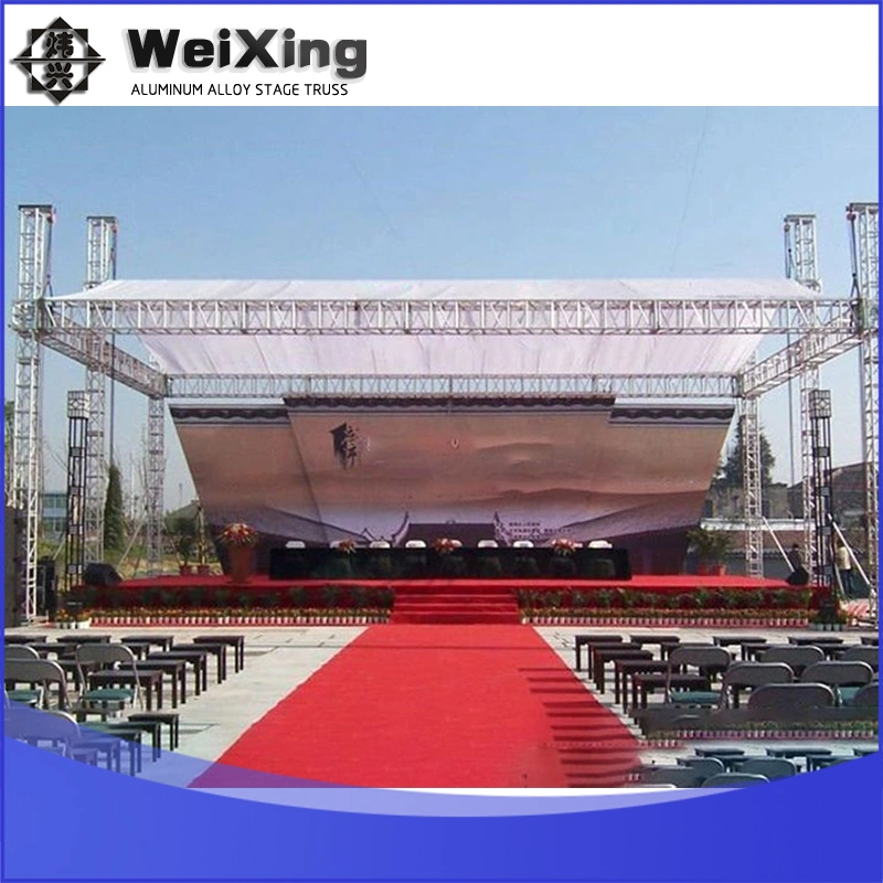 52X33X33FT, Audio System Line Array Stage Truss Eventos Aluminum Used Stock Aluminium Stage Truss for Sale Outdoor Event Stage Equipment Truss System