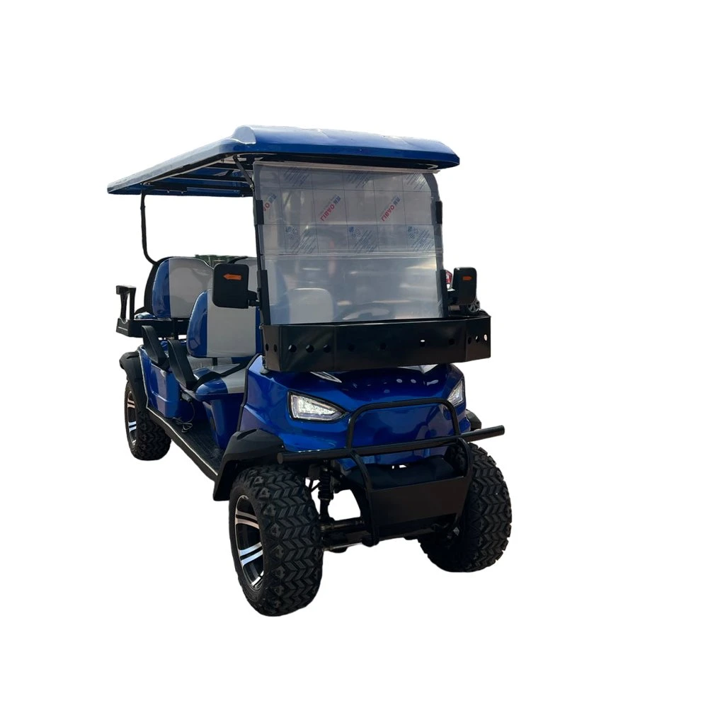 Carrinho de golfe elétrico de automóvel de 72 V/5 kw com vendas a quente de 6 lugares Versão de atualização do Golf Cart Top Golf