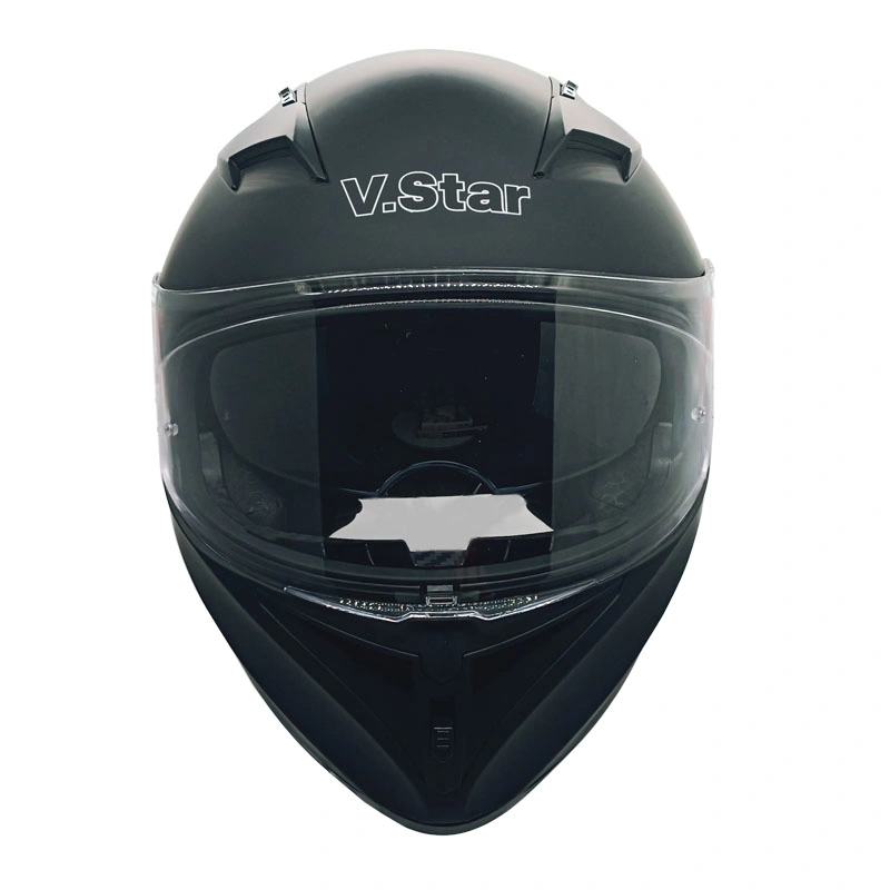 V. Estrellas Nueva lente estándar doble de puntos de cara completa Moto CASCO CASCO