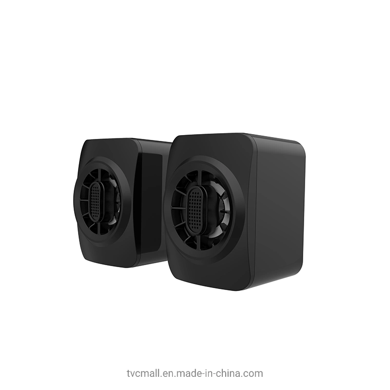 A1 Wired Computer Speaker Gaming RGB Light 3.5mm Jack Speaker for PC Desktop Laptop - Black