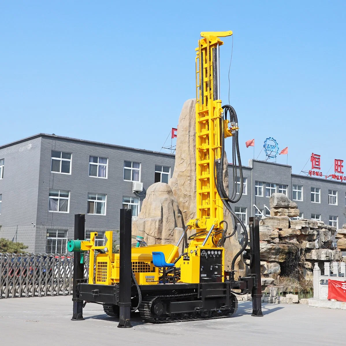 300m Depth Portable Pneumatic Rotary DTH Water Well Drilling Rig