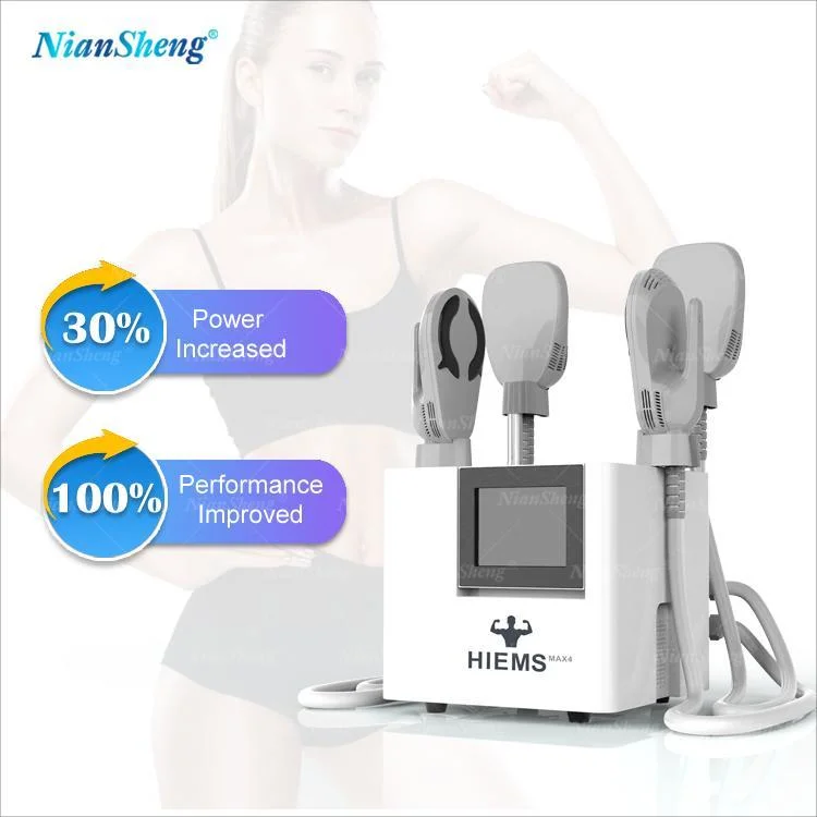 Portable 2/4 Working Handles 14tesla EMS Body Sculpting Equipment EMT Muscle Stimulator Smart Fitness Machine EMS Electric Slim Sculptor with CE Device