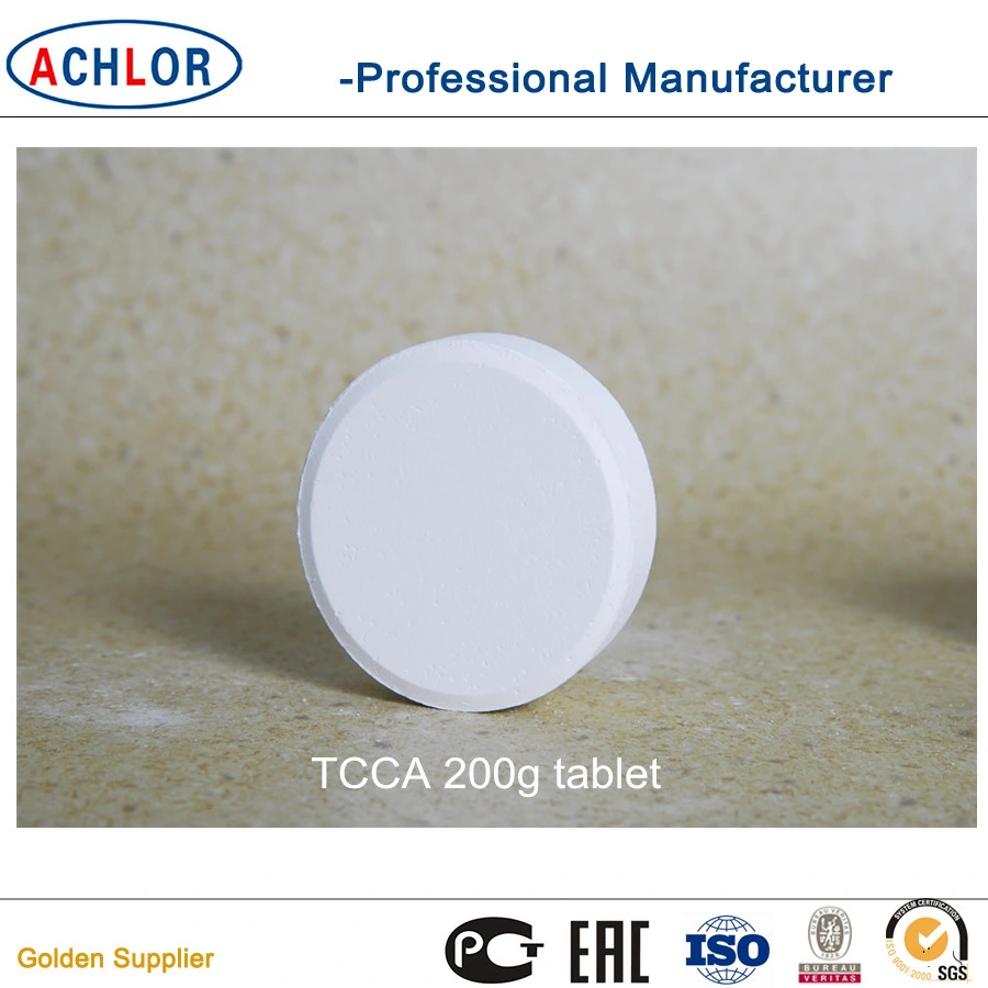 Trichloroisocyanuric Acid Chlorine 200g/20g Tablets TCCA