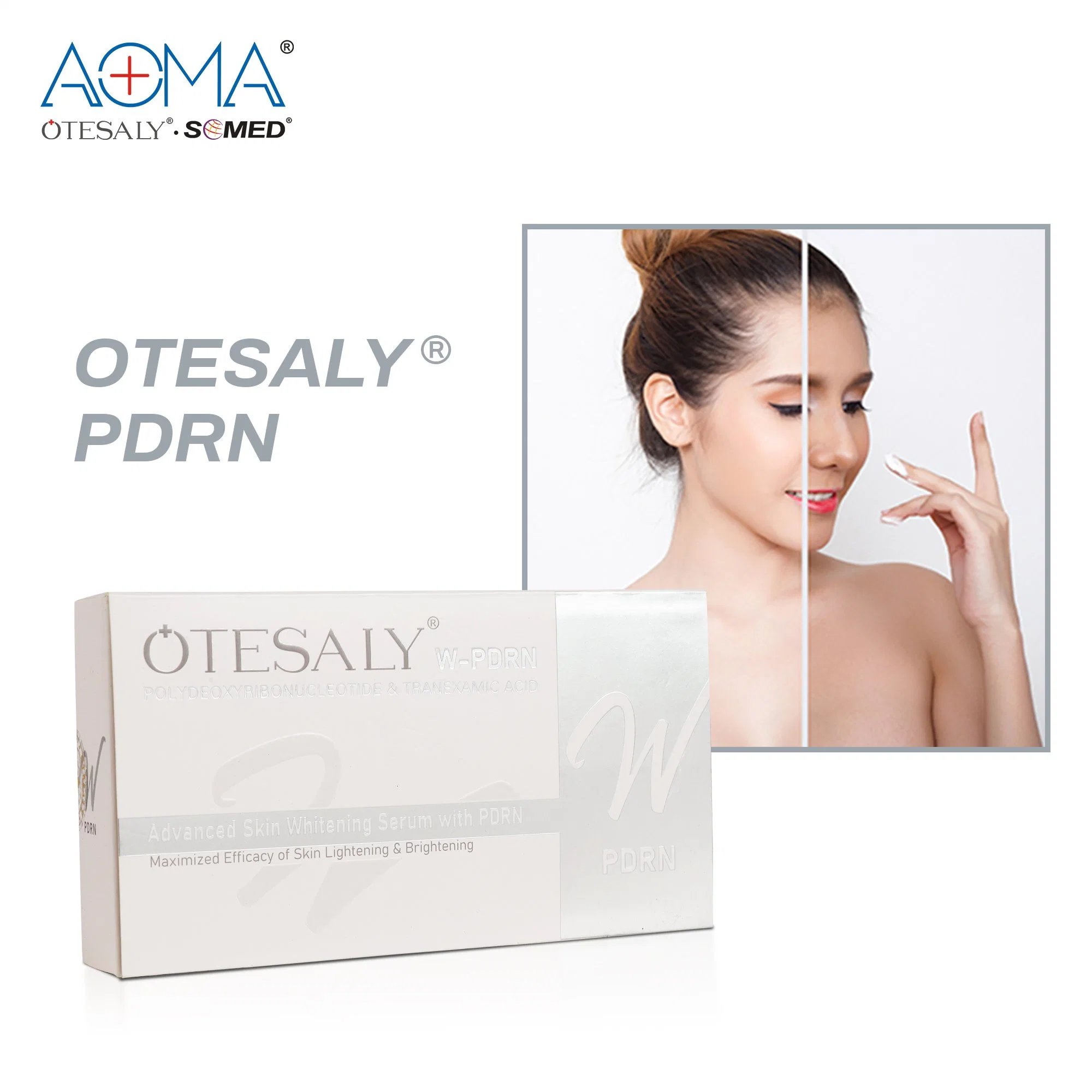 Otesaly Precio piel blanqueando suero Pdrn Beauty Injection líquido Hialurónico Solución de Mesoterapia con Vitamina C ácida