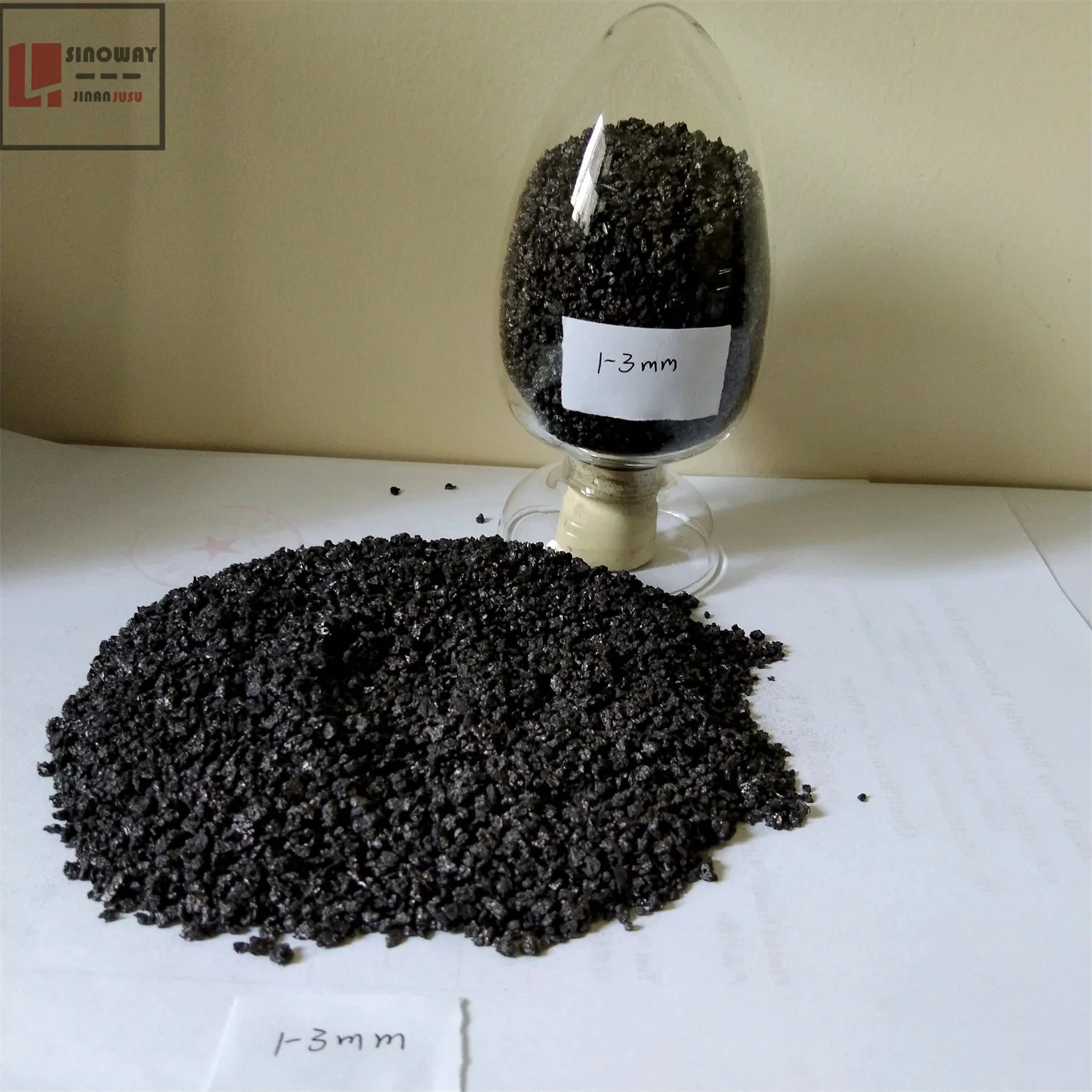 Low Sulfur Pet Coke Price Calcined Petroleum Coke (CPC) Size1-3mm