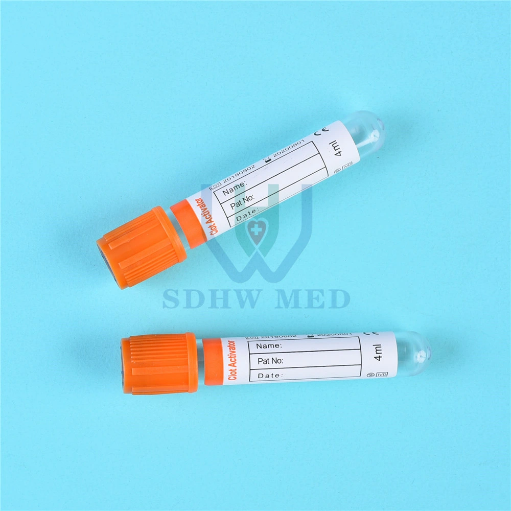 Produtos médicos vidro descartável animais de sangue de depressão do tubo de coleta do tubo de EDTA SSR Gel PT sangue tubo tubo de ensaio