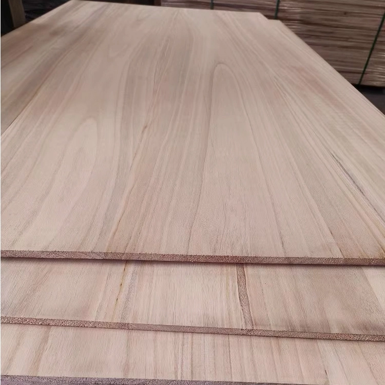 Production of Natural Color Environmental Protection Paulownia Edge Glued for Interior Decoration