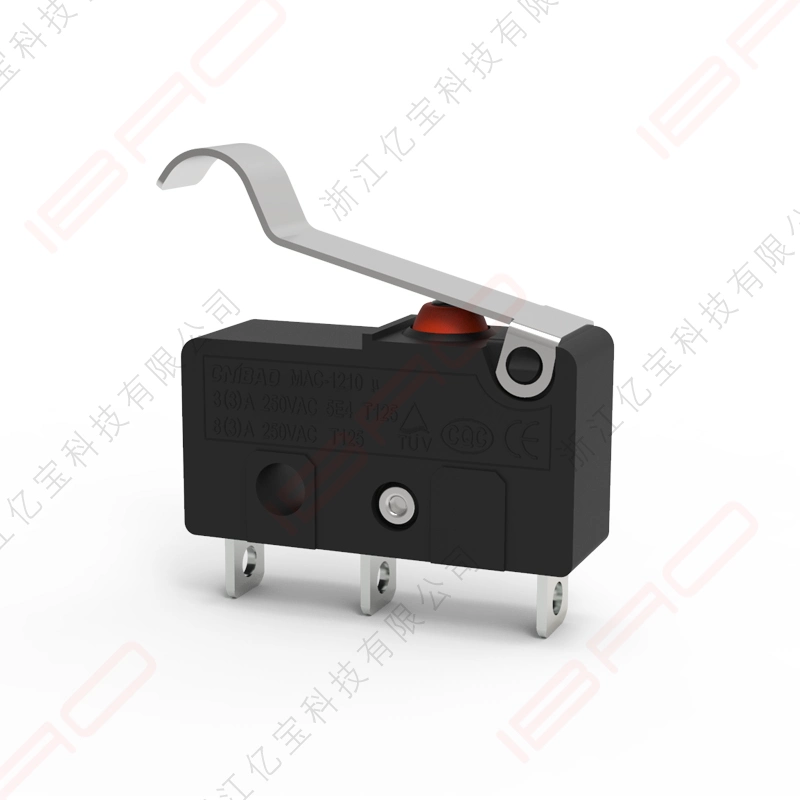 Fournisseur chinois Micro-interrupteur étanche IP60 Interrupteur bouton poussoir étanche aux poussières de tact 8un balayeur Micro contacteur