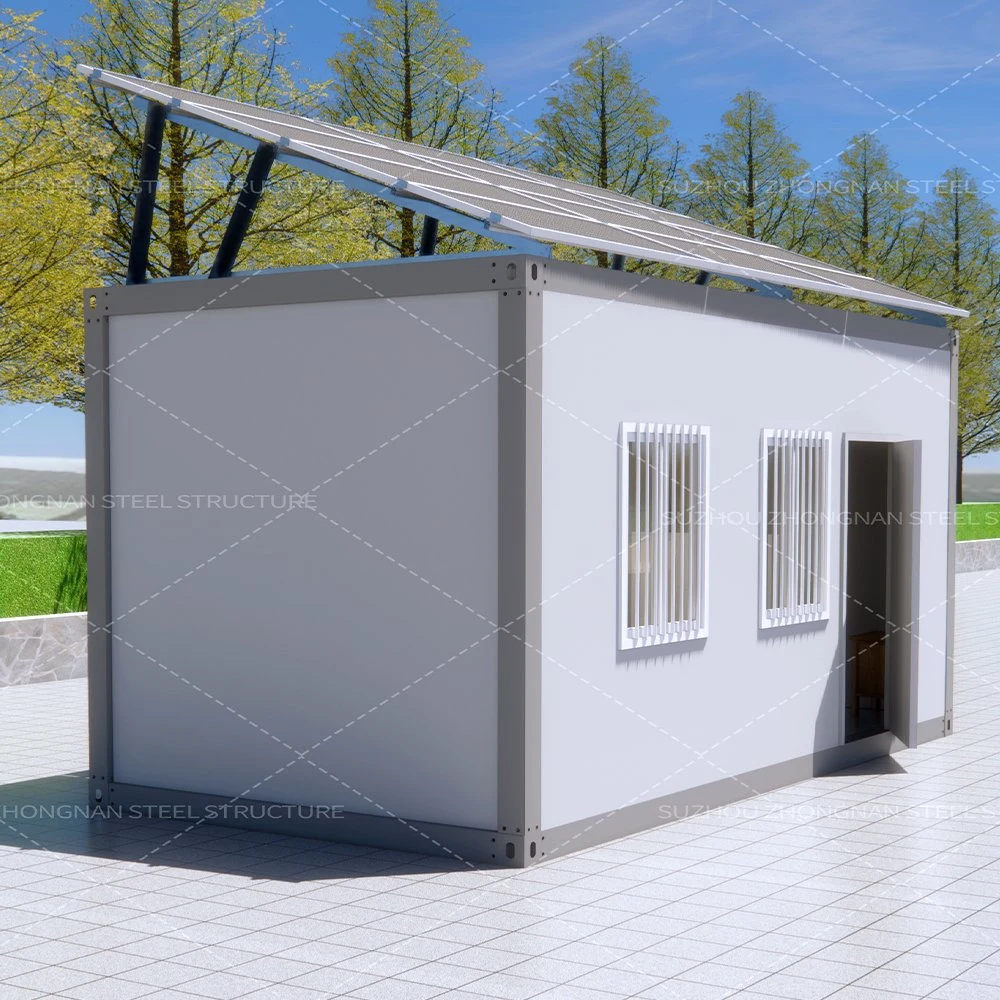 Low Cost Small Storage Modern Solar Container Home with Bathroom for Sale