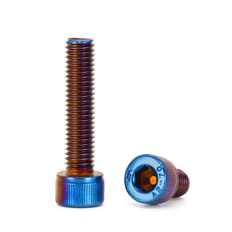 Titanium Colored Round Head Allen Bolt Hex Socket Head Cap Screw