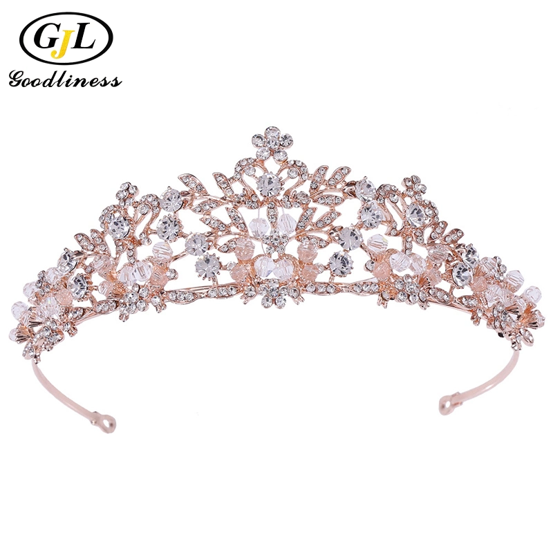 Novia Tiara tocado de las mujeres de la corona de la boda de la Moda Nupcial diademas diademas Accesorios de Cabello