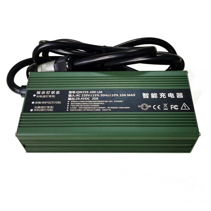 Military Quality DC 72V 73V 8A 600W Low Temperature Charger for 20s 60V 64V LiFePO4 Battery Pack with Pfc