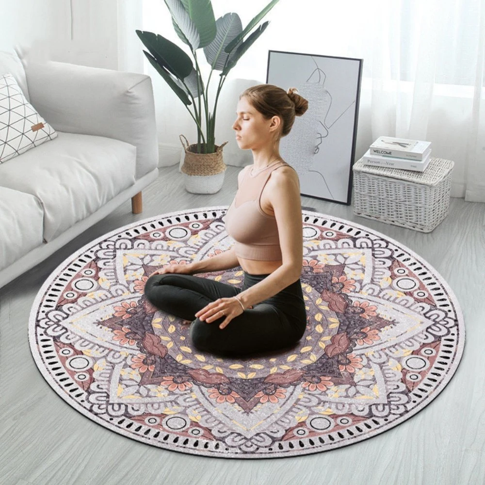 Picnic Rugs 70 Inch Circle Round Table Cloth/Yoga Mat Meditation Wyz23488