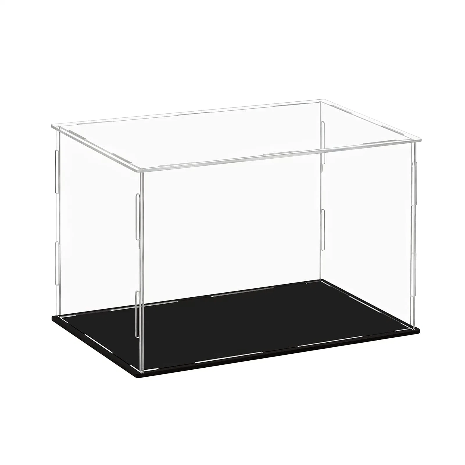 Best Seller Organic Glass Engraved Black Square Customize Shop Fixture Display Case