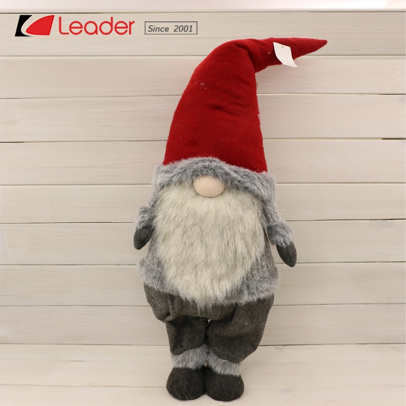 Noël élégant de haute qualité tissu brun sombre suédois Gnome Articles pour la maison de vacances et de décoration de cadeaux, de personnaliser vos propres poupées en peluche nordique de Noël