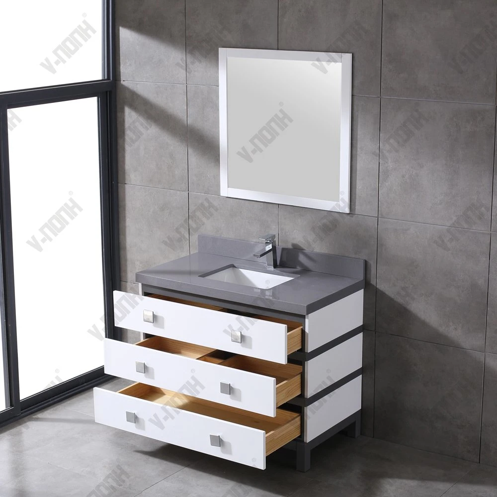 Tall Corner Bathroom Cabinet Wood Bathroom Vanity Set