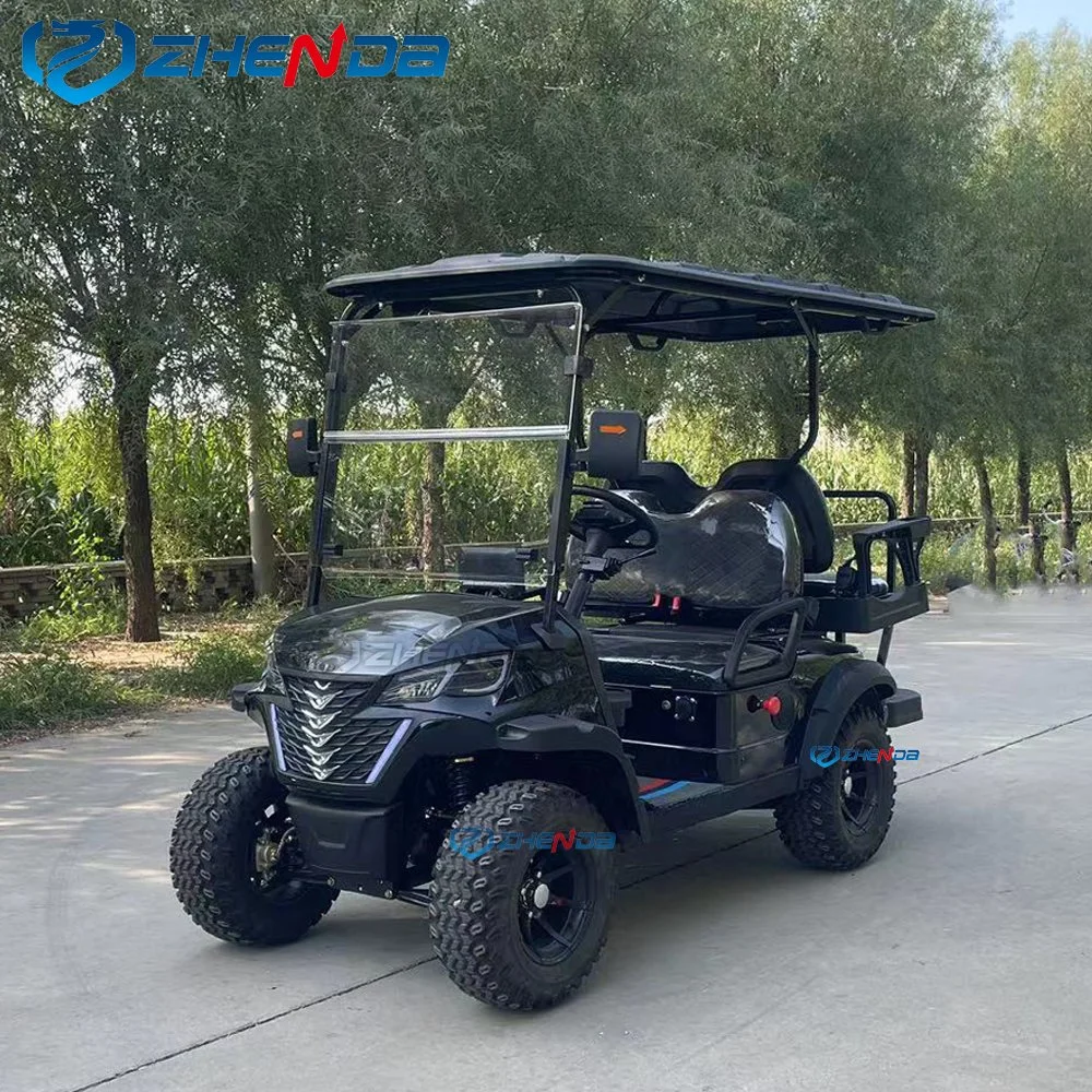 2023 Nuevo Modelo AC Motor 6 asientos Caza Eléctrica Buggy Carrito de Golf