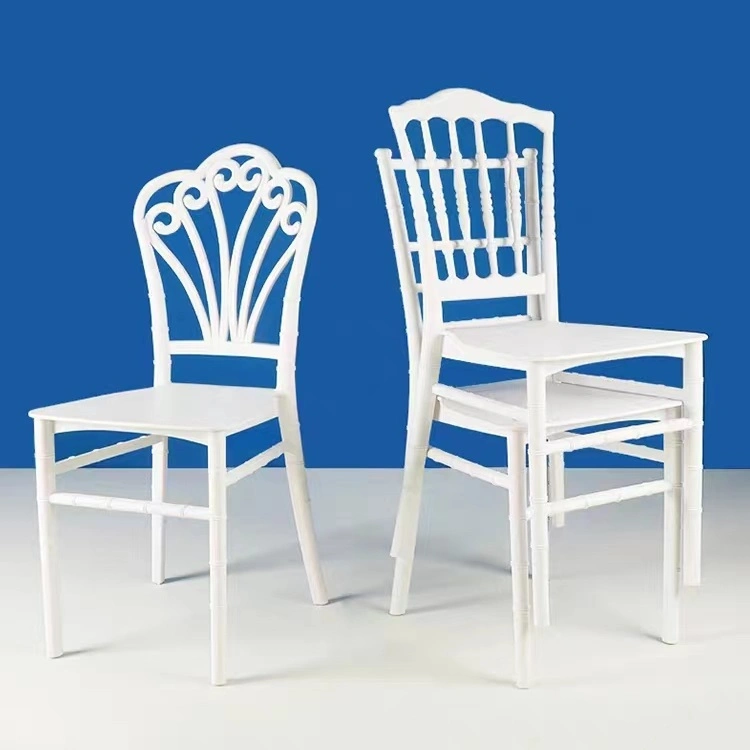 Chaises Chiavari en plastique polypropylène personnalisables pour mariages, événements et dîners Tiffany