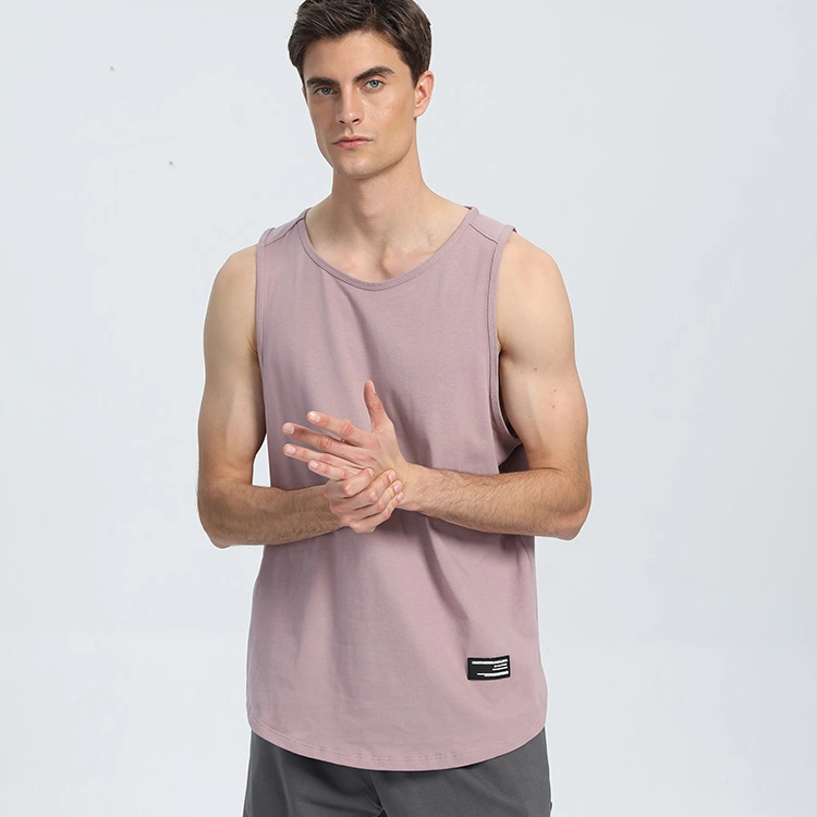 in-Stock Wholesale/Supplier 100% Cotton Blank Digital Printing Design Men&prime; S Sport T Shirt Undershirt Quick Dry Custom Logo Plain Vest Tank Top