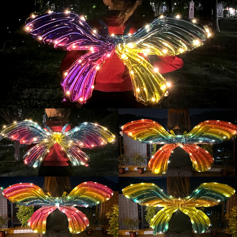 Butterfly Wings Children&prime; S Festival Angel Wings Children&prime; S Travel Souvenir Toy Decoration Birthday Party Decoration Aluminum Foil Balloon