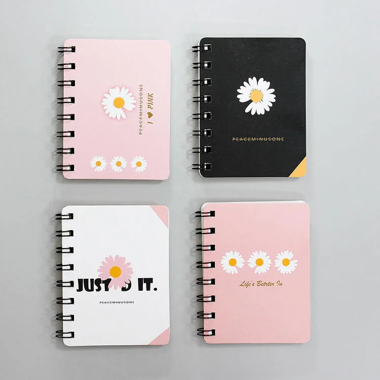 Cartoon Mini A7 Paper Notebook Spiral Binding Notebook for Office Work School