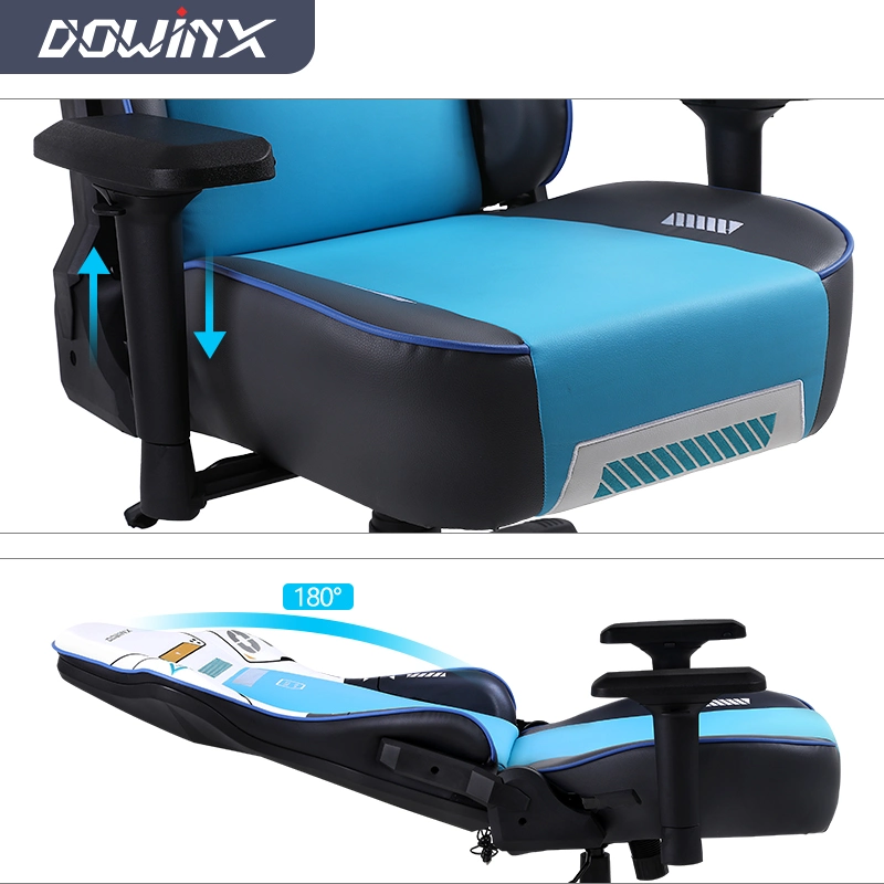 Fashionable PU Leather 90-180 Degree Backrest Adjustment Thickening Sponge Gaming Chair